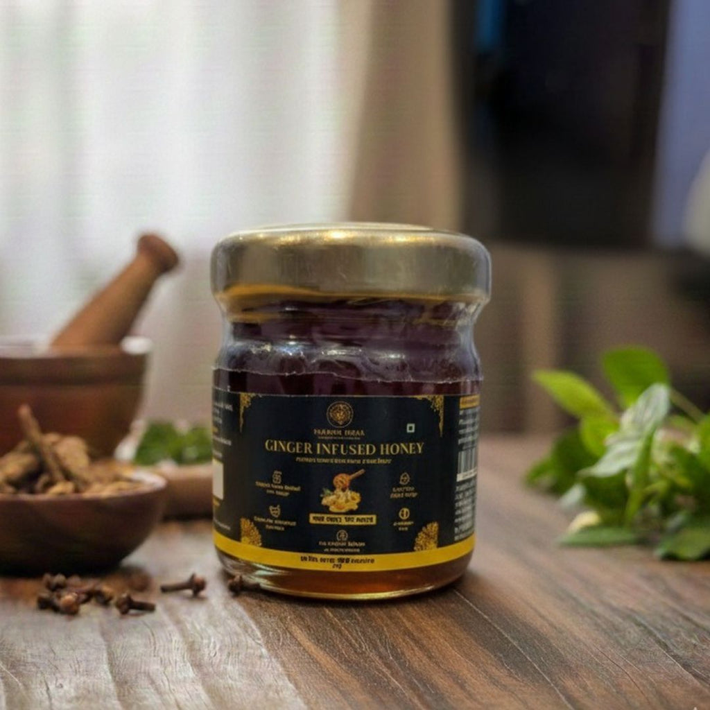 Ginger Honey (Pure Honey with Real Ginger) | Haldiva India