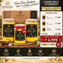 Haldiva India Premium Ghee Combo