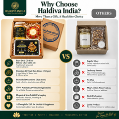 Haldiva India Diwali Ghee & Dryfruit Gift Hamper