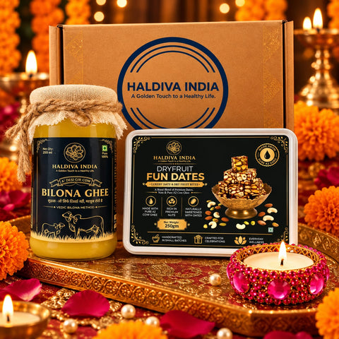 Haldiva India Diwali Ghee & Dryfruit Gift Hamper