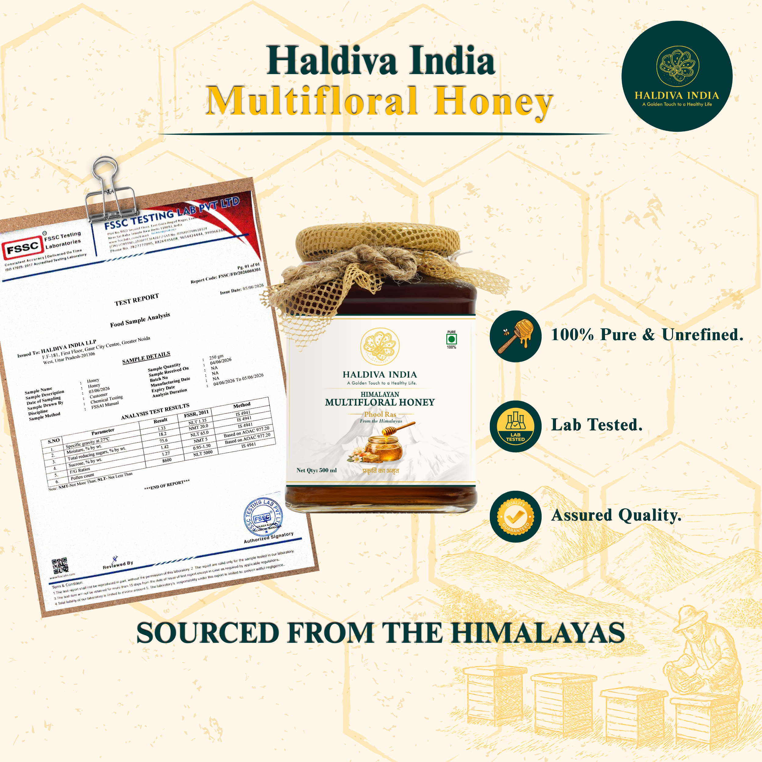 Haldiva Himalayan Multifloral Honey