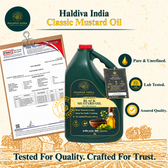 Haldiva Classic Range Black Mustard Oil 5L
