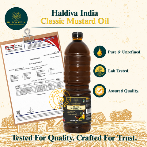 Haldiva Classic Range Black Mustard Oil 1L