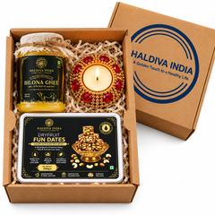 Haldiva India Diwali Ghee & Dryfruit Gift Hamper